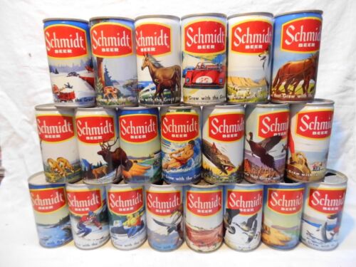 SCHMIDT WILDLIFE SCENE 21 C/S CANS~COMPLETE SET-HEILEMAN BRG, 5 LOCATIONS
