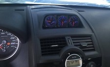 Lhd Triple Dash Pod Fit 3 52mm Gauges For Megane Mk2 Textured Black