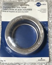 New Insinkerator Garbage Food Waste Disposal Sink Flange Stainless Steel FLG-SS