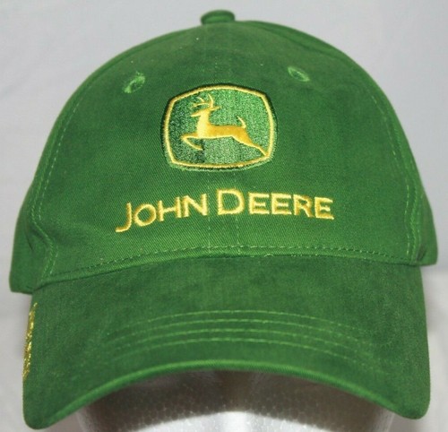Casquette John Deere Réglable 'Nothing Runs Like A Deere' Vert Coton