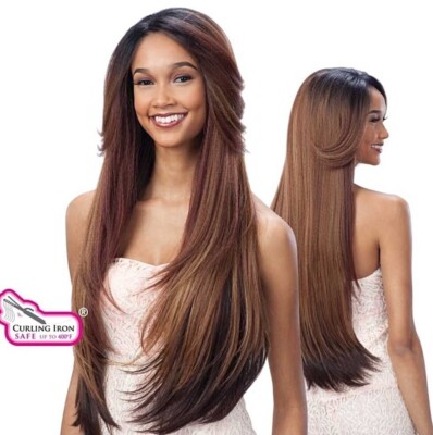 Freetress Equal Synthetic Lace Front Long Glatthaar Perücke - Believe 31 Zoll