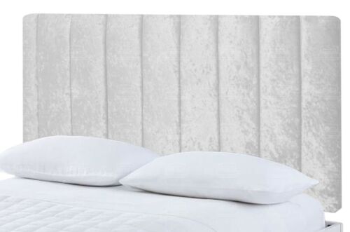 BED HEADBOARD PORTLAND CRUSHED VELVET | SINGLE | DOUBLE | KINGSIZE | - Picture 5 of 14