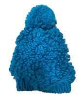 New Cat And Jack Teal Yarn Pom Pom Beanie Osfm