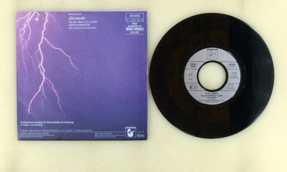 7" Vinyl Singolo - C.C. Catch House Of Mystic Lights - S7506 K42 - Immagine 2 di 2