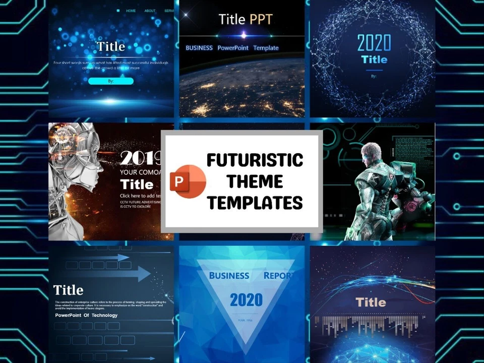 Buy 2 Free 1 Technology Theme PowerPoint Presentation Templates - Image 2 of 4