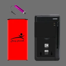 Upgraded 6820mAh Battery Universal Charger Stylus for Samsung Galaxy S5 SM-G900P