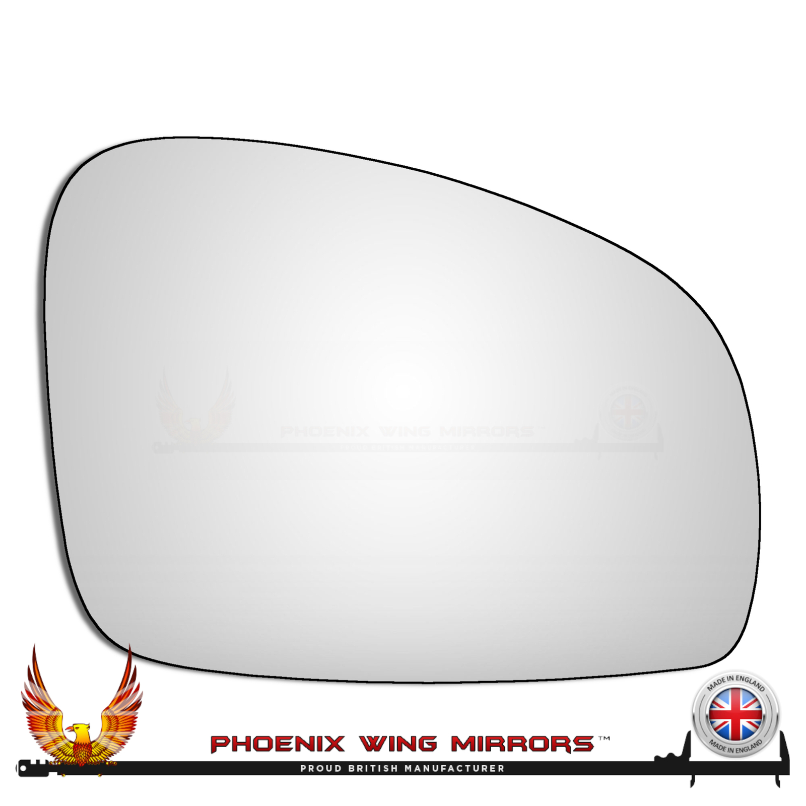 For Skoda Fabia Mk2 Wing Door Mirror Glass 2007-2015 Convex Right Hand Side
