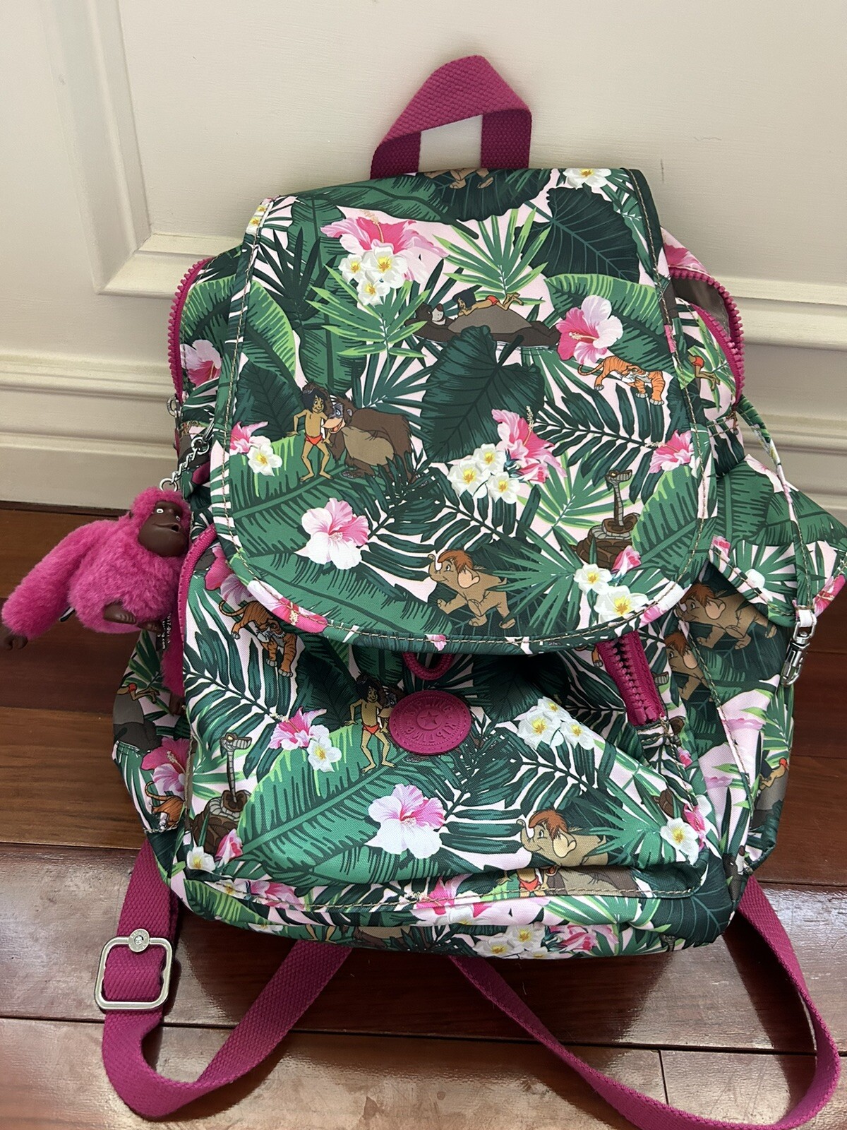 Kipling Disney Jungle Book City Pack Backpack euc gre… Gem
