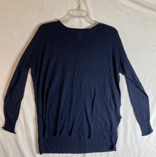 H M Long Sleeve M Sweater Blue Long Back READ DESC