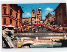 Postcard Trinita dei Monti Rome Italy