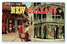 Greetings From New Orleans The Paris Of America Louisiana Vintage Postcard