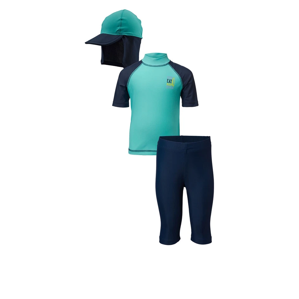Neu! 3-tlg. UV Schutzkleidung, Schutzanzug Baby Kleinkind Gr 74/80 Strand Urlaub