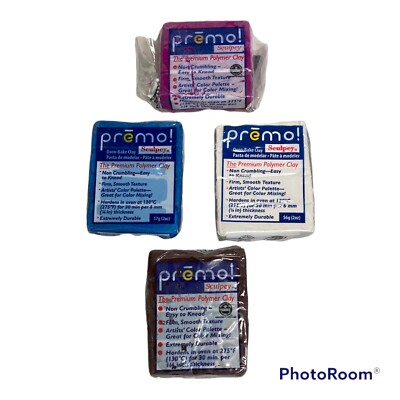Premo Sculpey 2oz Polymer Modeling Clay Mixed Lot Of Blue
