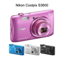 Nikon COOLPIX S3600 20.1MP 8x Optical Zoom Compact Digital Camera