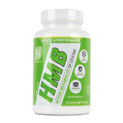 NutraKey - HMB - Leucine Metabolite for Muscle Growth & Performance- 90 Capsules