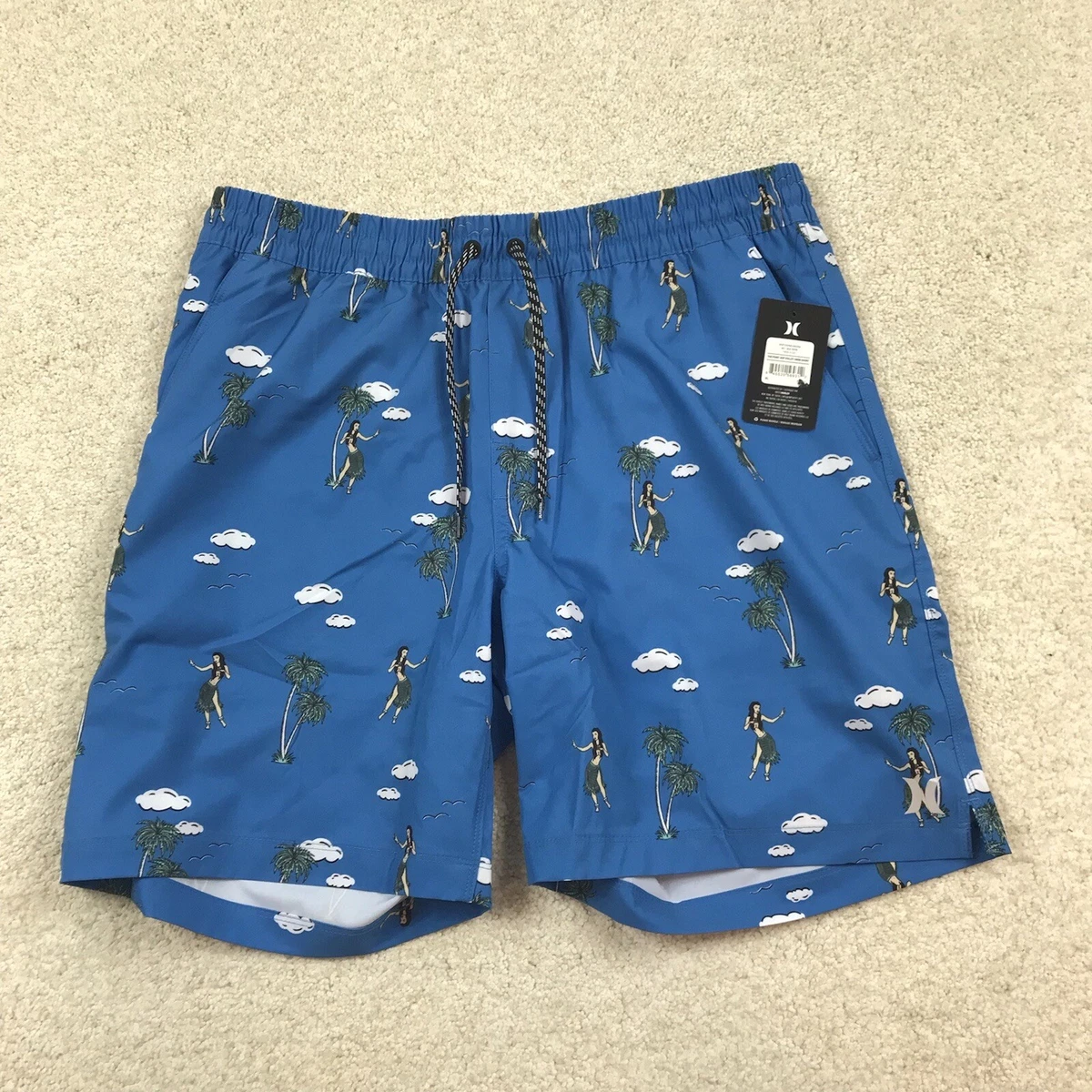 Hula girl swim trunks clearance