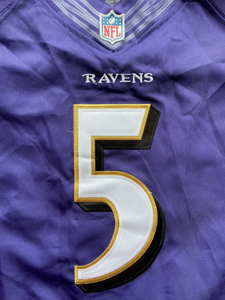 CAMISETA DE FÚTBOL AMERICANO DE LOS BALTIMORE RAVENS NFL NIKE talla S HOMBRE #5 JOE FLACCO PÚRPURA Foto 4 de 4