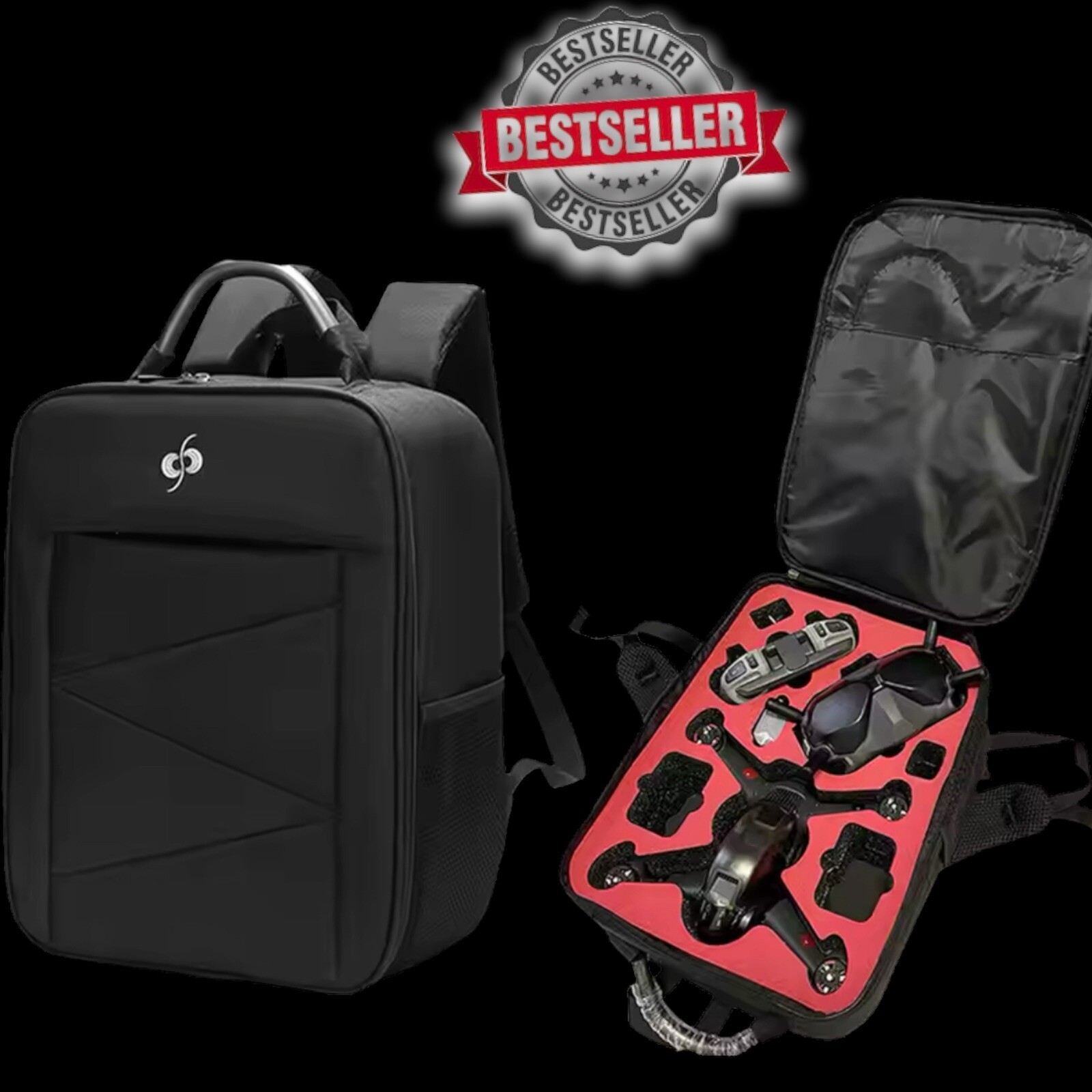Backpack for  Dji Fpv Drone Shockproof   Travel Case FPV Combo Form Fitted-image