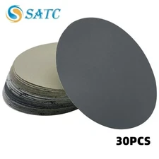30X 6" Wet Dry Sanding Discs 800-3000 Grit Hook and Loop Orbital Sandpaper Pads