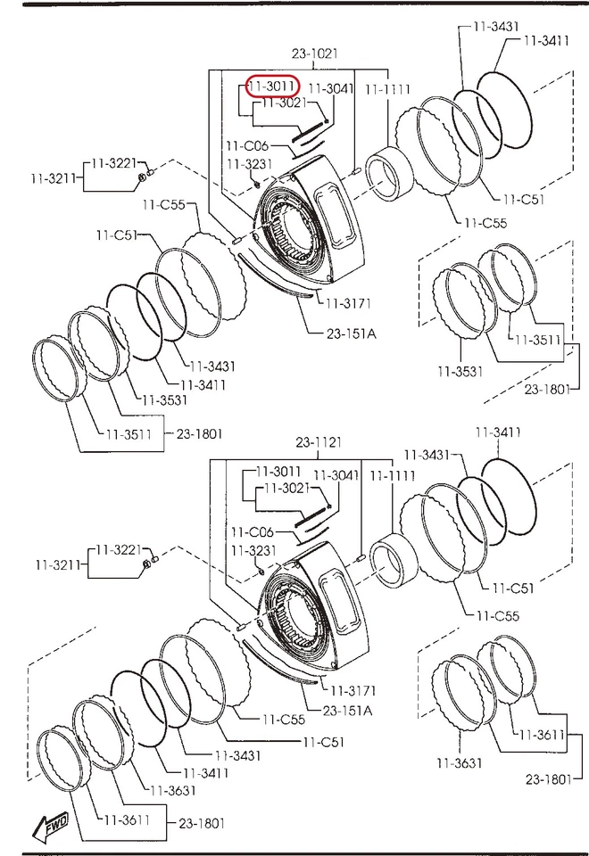 Mazda Genuin RX-8 2003-2011 Rotary Engine Apex Seal N3H1-11-C00J Set of 6 OEM - Image 3 of 4