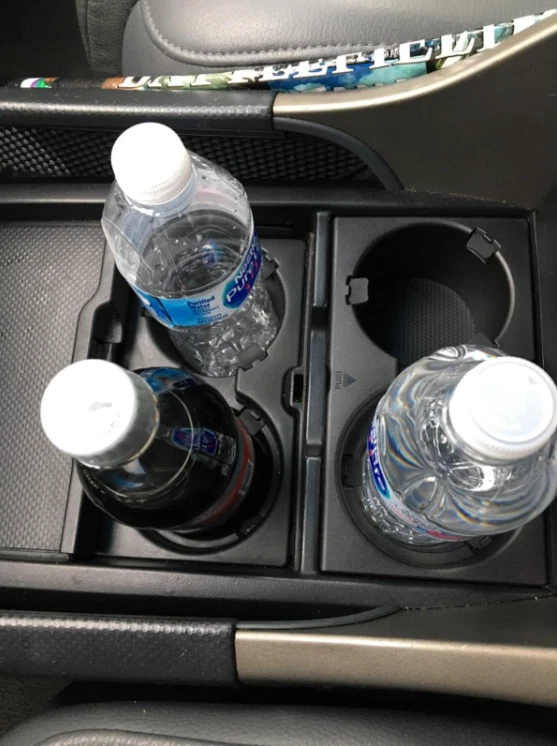 (Dos) Conjunto de inserción de conjunto de portavasos de consola central para HONDA PILOT ELEMENT Nuevo Foto 2 de 4