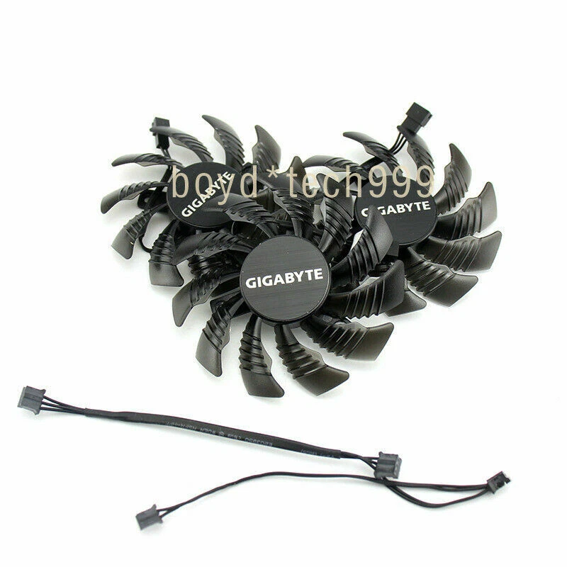 GPU Cooling Fan For Gigabyte PLD08010S12H GV-N970G1 GTX 970 GTX970 GV-N970WF3 - Image 2 of 4