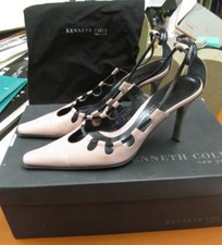 KENNETH COLE 3" RARE LOOP IT UP SIZE 6M PINK BLACK PUMPS STRAP HEELS RETAIL $250