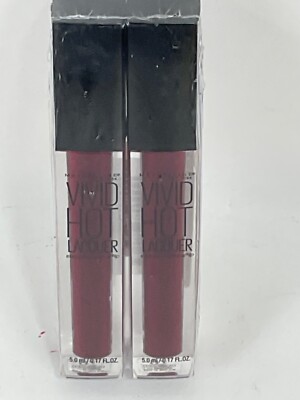 Maybelline New York Color Sensational Vivid Hot Lacquer Lip Gloss, 2 Pk