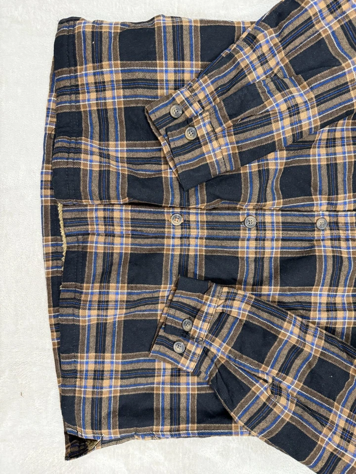 Weatherproof Vintage sweater Mens L/G Blue Fleece Knit henley thickWeatherpro - Image 2 of 4