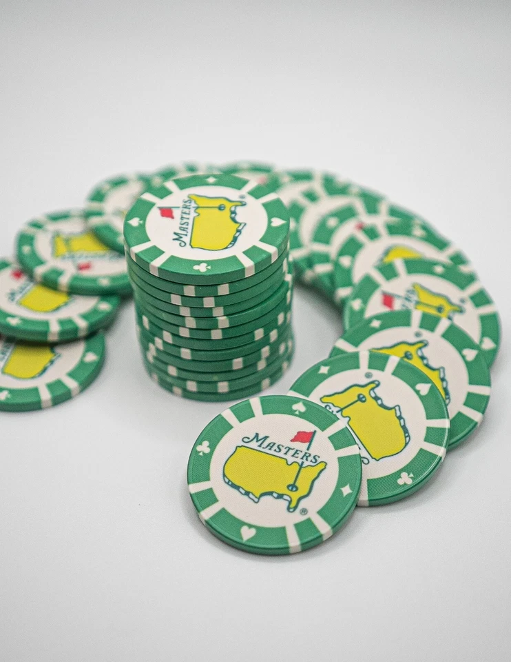 Nuevas fichas de póquer Masters Augusta National/marcadores de pelotas de golf Foto 3 de 4