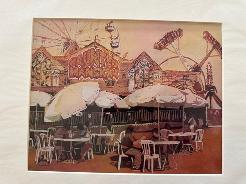 Between Amusements - Watercolor print by Jenny Armitage - Oregon State Fair - Picture 2 of 4