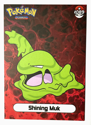 shiny muk pokemon card 2024 SHINY POKEMON Card #089 MUK Kanto Peru Edition