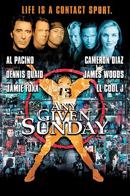 A3 Size Any Given Sunday Movie 1999 Original Art Print Film Poster 21 Ebay