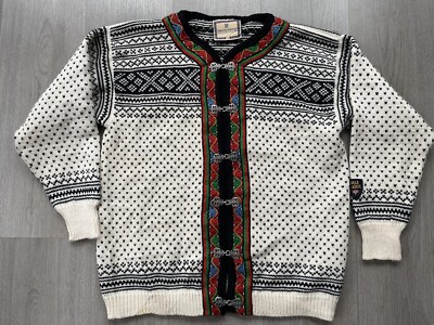 Dale Of Norway Vintage Womens Cardigan XS Hook Nordic Blue Vintage