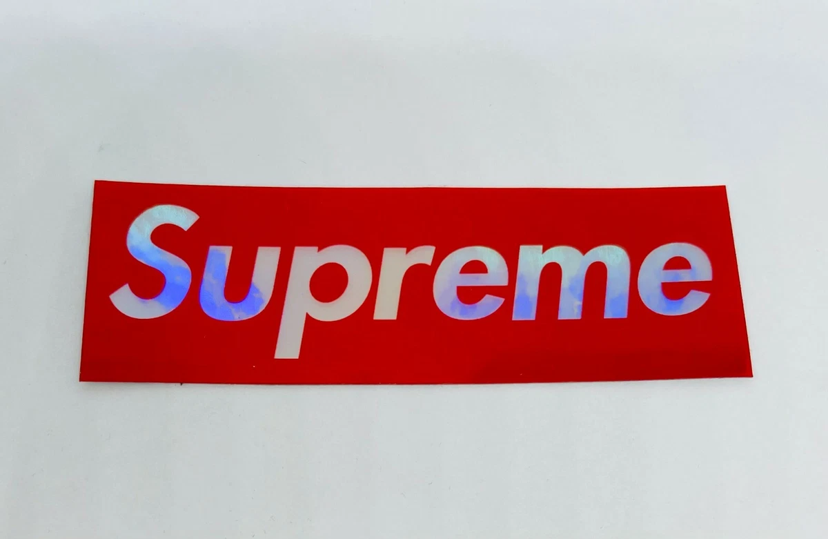 3 x Holographic Supreme Stickers - Stick on anything water bottles