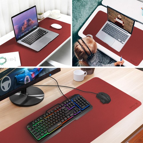 🔥Desk Pad Protector, Office Desk Mat, PU Leather Mouse Pad, Laptop Desk Pad - Picture 5 of 5