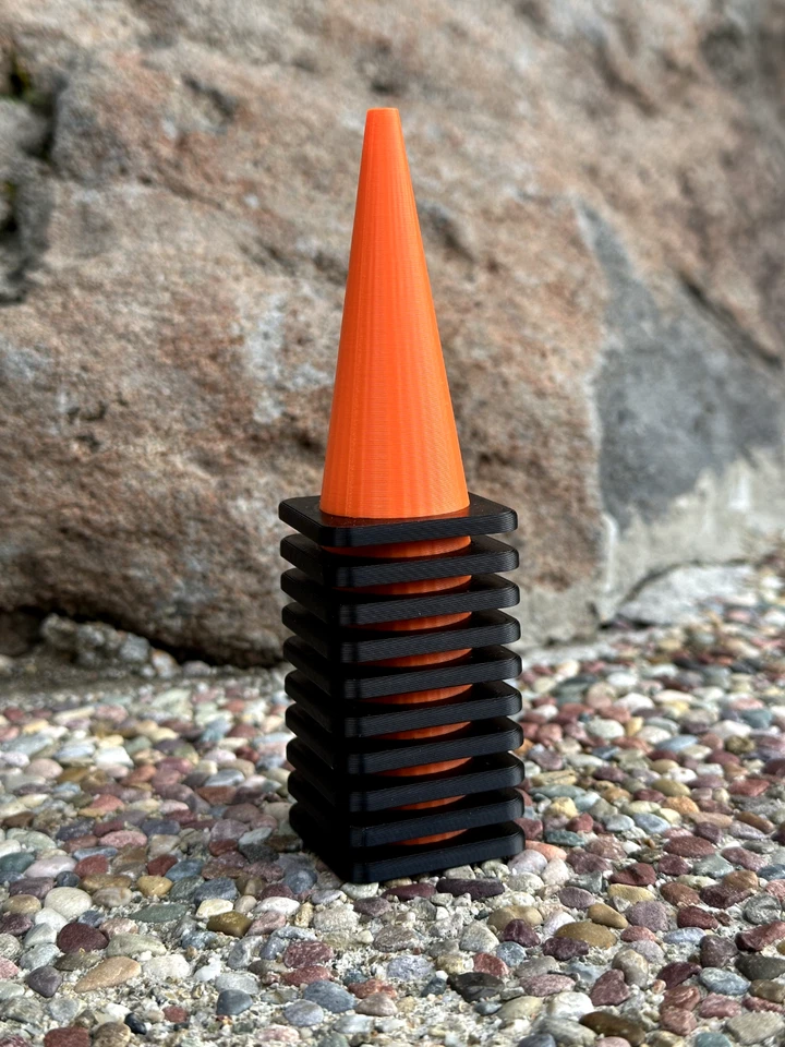 1/10 Scale Traffic Cones (10 Pack) – Drift, Race, Crawler - Orange/Black PETG - Image 2 of 4