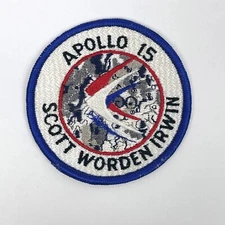 NASA Apollo 15 Space Mission Scott Worden Irwin 3" Circular Embroidered Patch
