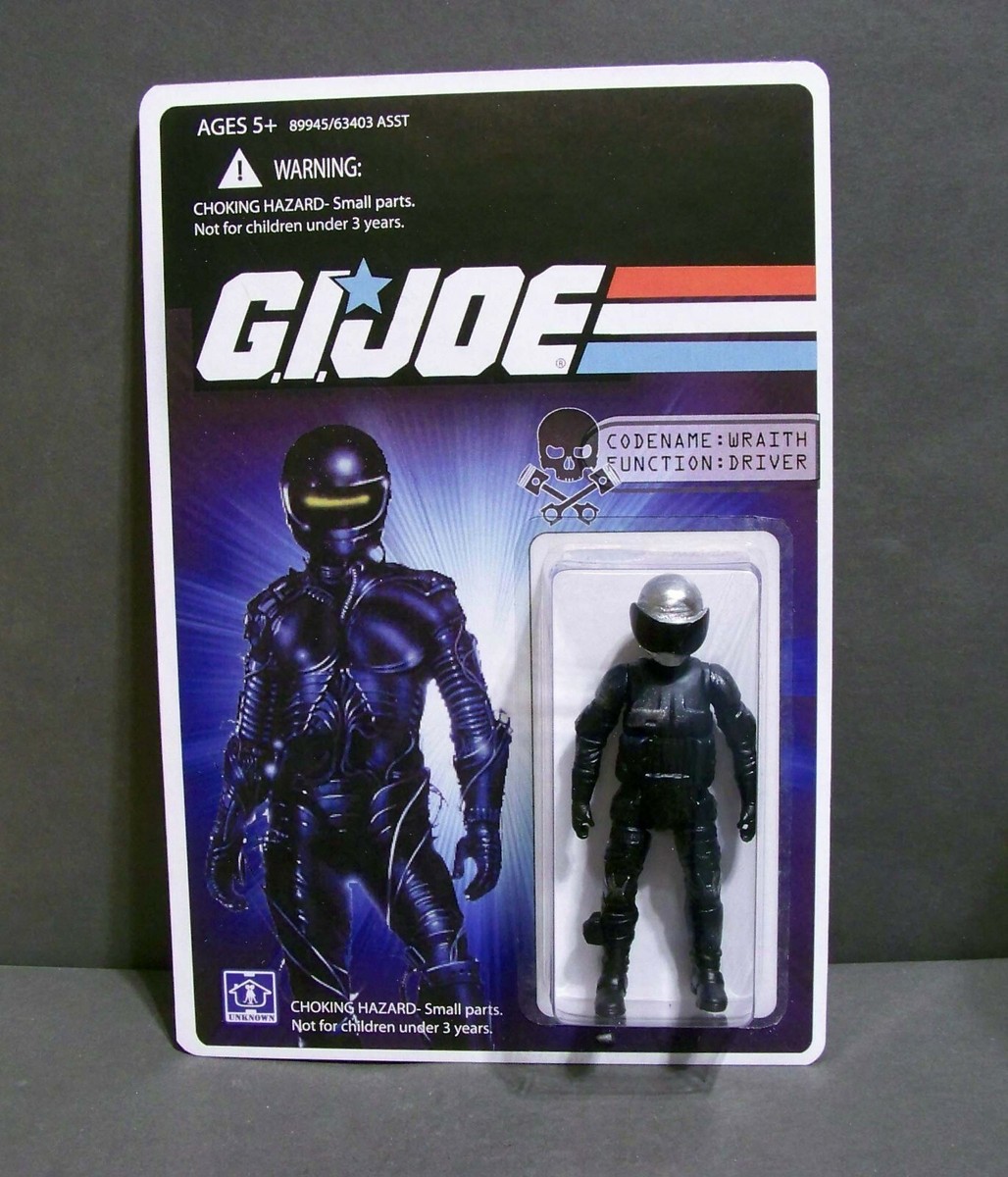 Custom GI Joe figure and package of THE WRAITH