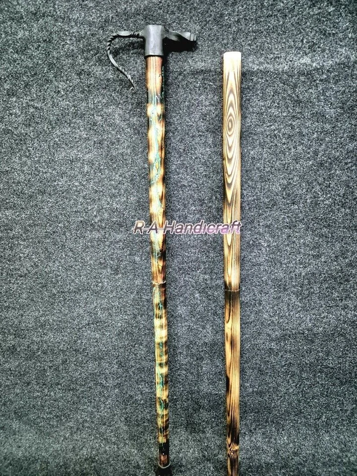 Bastón de madera hecho a mano de aluminio de diseño de aspecto único para hombres y mujeres Foto 4 de 4