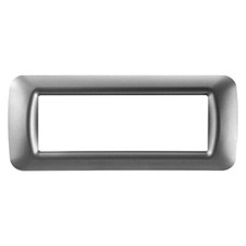 PLACCA 6 POSTI GEWISS SYSTEM TITANIO METALLIZZATO GW 22606