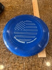 beach frisbee sporting disc 50 strong blue