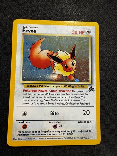 Eevee 11 Wizards Black Star Promos Pokemon Holo LP