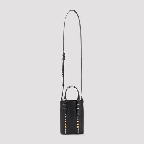 VALENTINO GARAVANI Mini Black Leather Bucket Bag New & Authentic