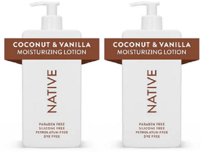 Native Moisturizing Lotion Coconut & Vanilla 2 Pack
