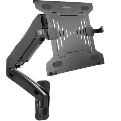VIVO Universal Adjustable 10'' to 15.6'' Single Laptop Pneumatic Arm Wall Mount
