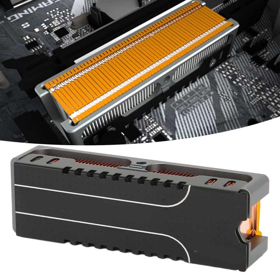M.2 Ssd Heatsink Good Fast Heat Dissipation 58 Exhaust Vents Reduce Noise SPC - Image 3 of 4