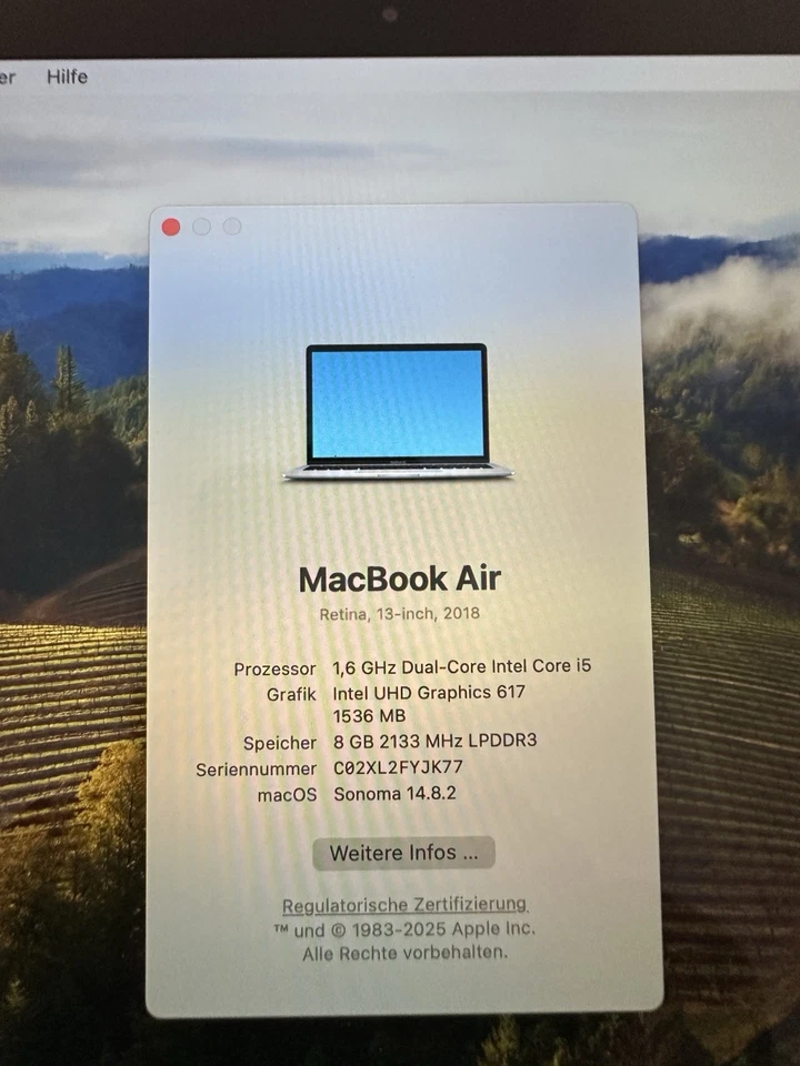 Apple MacBook Air 13" 2018 · i5 · 8GB · 128GB, Foto 2 von 5
