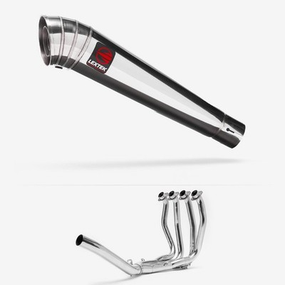 Lextek Edelstahl MP4 poliert 300mm Auspuffanlage einseitig Schalldämpfer