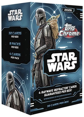 2026 Topps Chrome Star Wars  Value Box Brand New PreSale QTY
